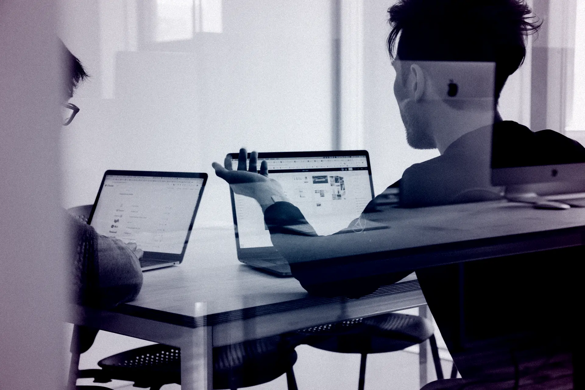 man using MacBook